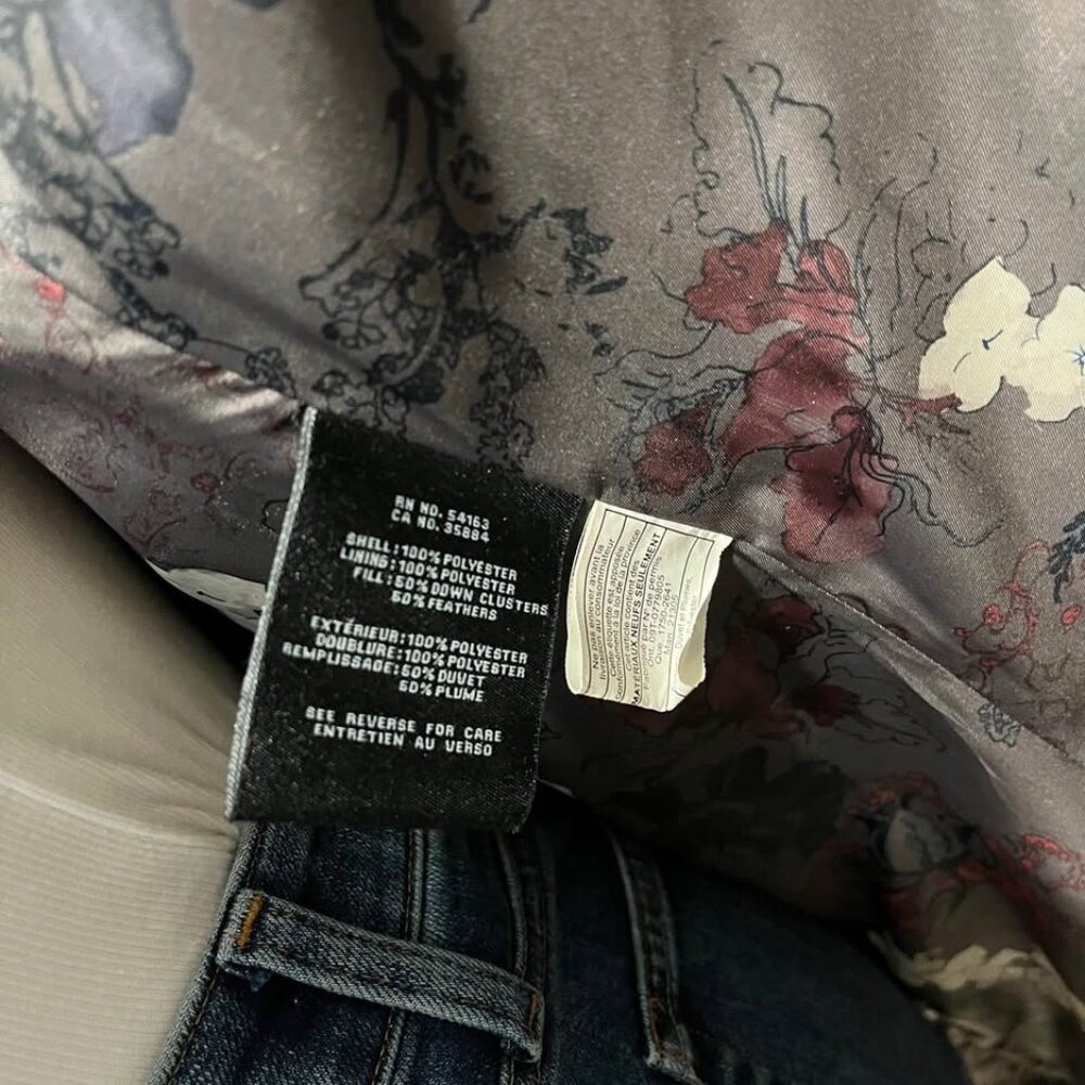 Cole Haan Signature Taffeta Down Quilted Oversize Hooded Front Zip Coat [size L] - Picture 9 of 10